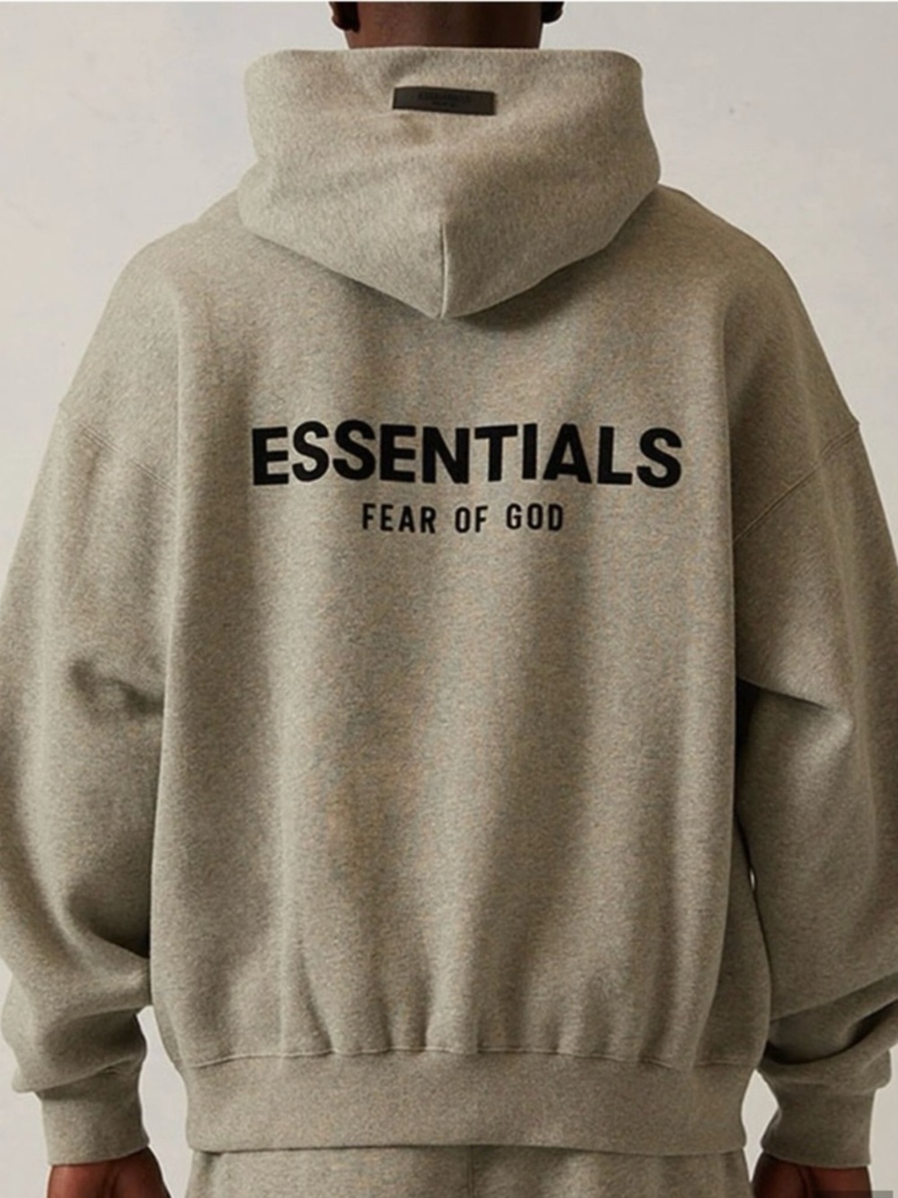 Fear Of God Essential Hoodie Dark Oatmeal